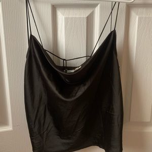 Strappy silk top